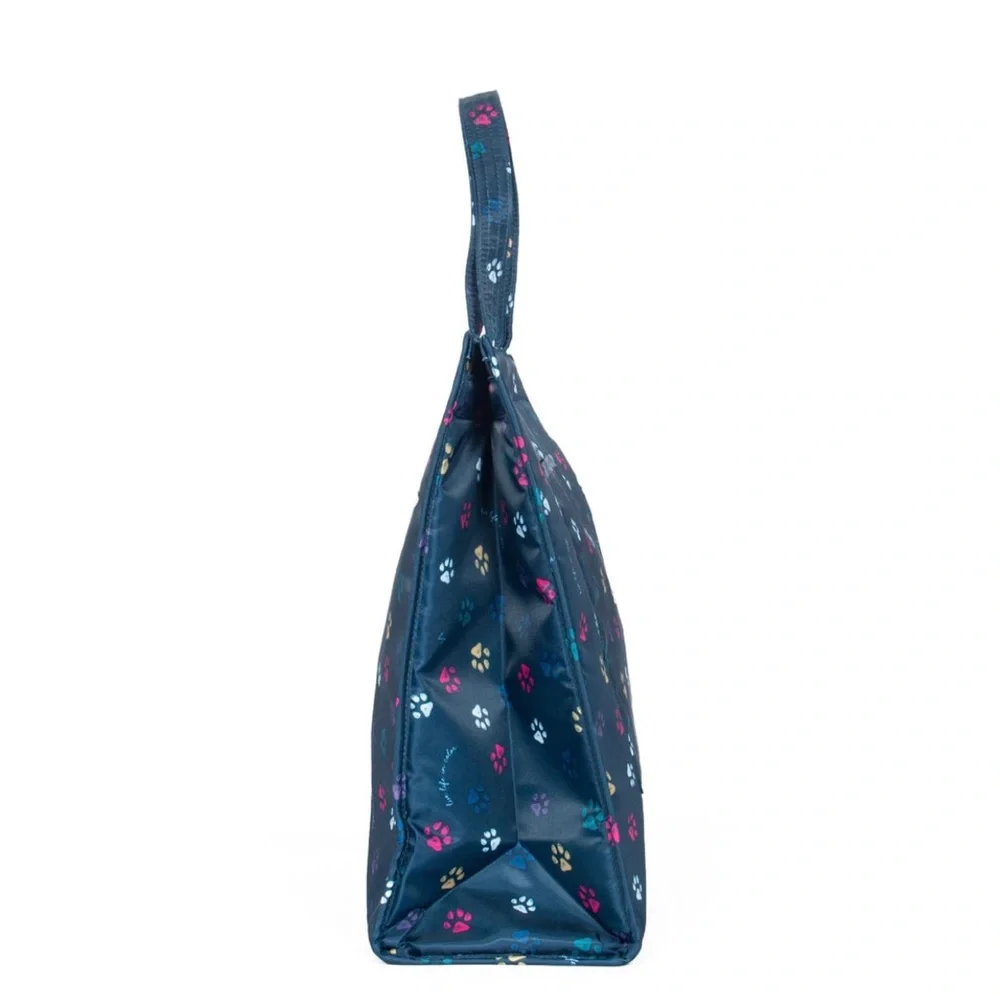 🐾 NWT Lug Runner 1 piece Tote in Paws Navy 🐾 - Picture 4 of 4
